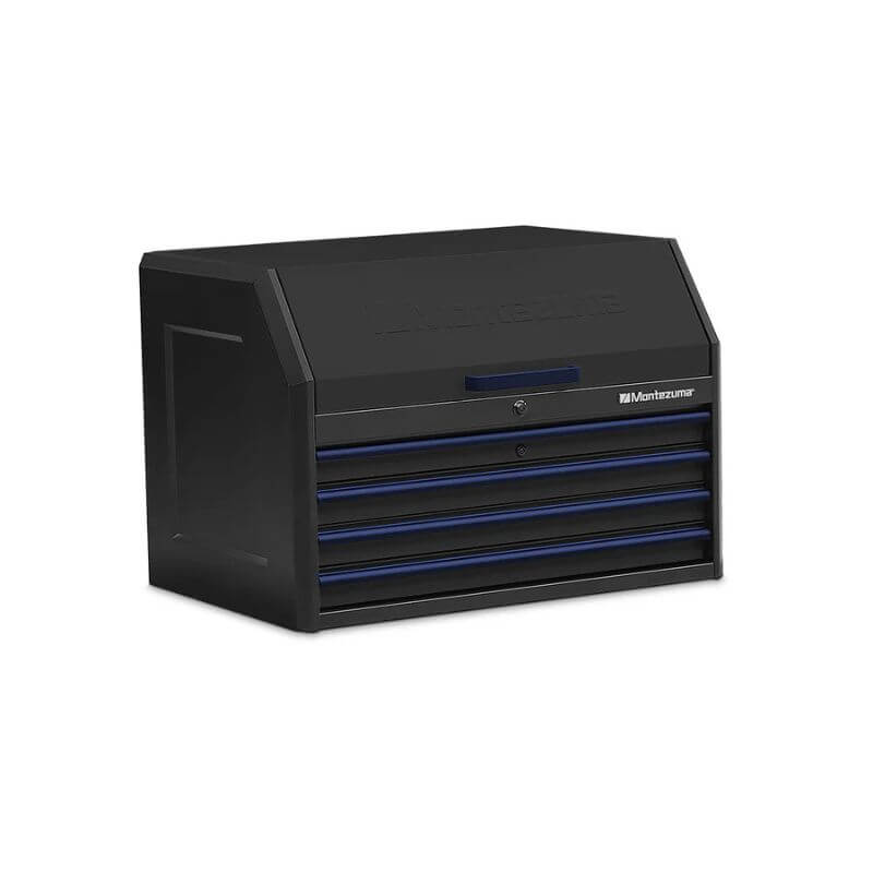 36 montezuma tool box top chest black right angle