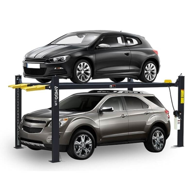 AMGO 408-HP 4 Post Car Lift Main Image in actions suv cars
