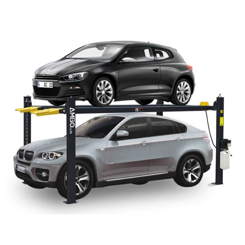 AMGO 408P 4 Post Car Lift in action