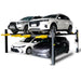 AMGO 409-DP Double Wide 4 Post Car Lift Main Image in action