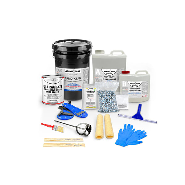 ArmorPoxy ArmorClad DIY Epoxy Floor Kit For Full Broadcast