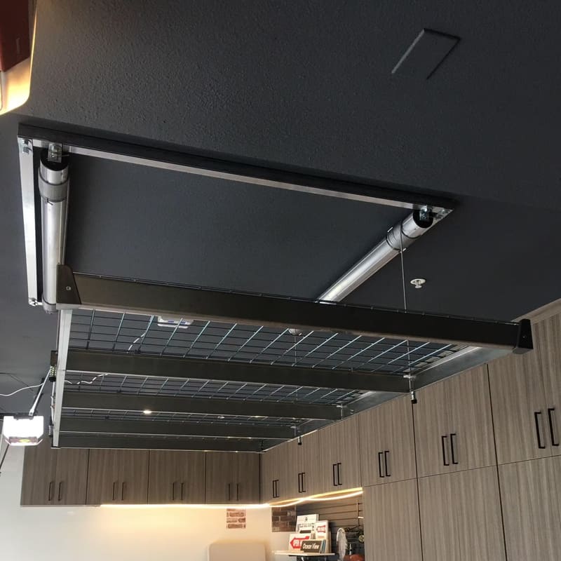 Auxx Lift Garage Storage Lift Silver Gray bottom view