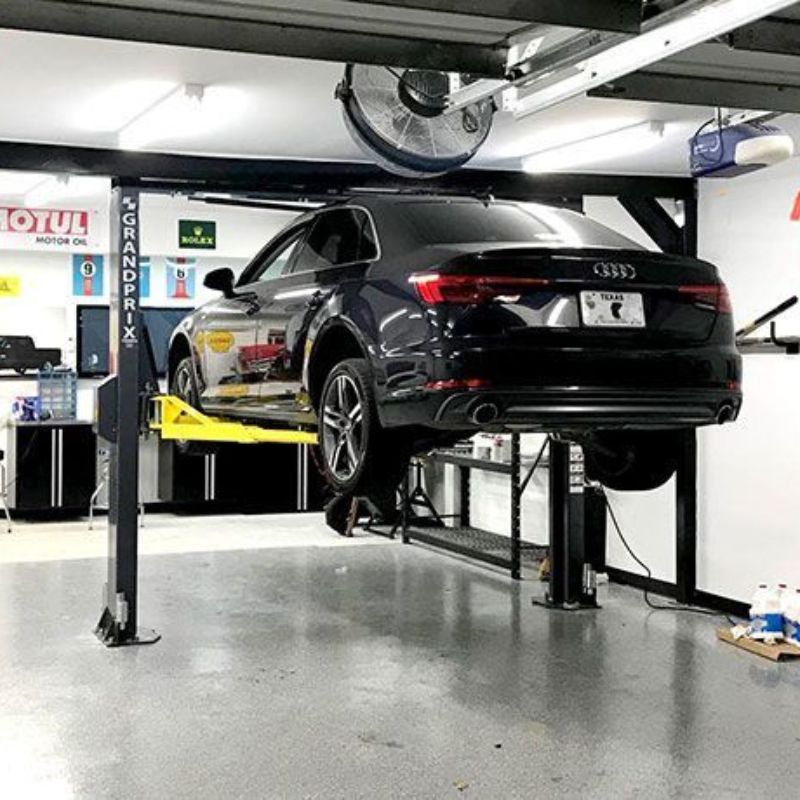 BendPak Grandprix GP 7LCS full sized 2 post lift home garage install