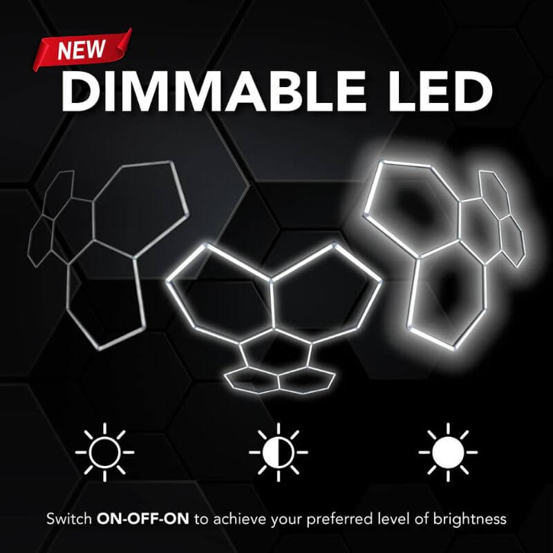 Dimmable HexGlow Lights LED