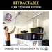 E-Z Garage Storage E-Z Lift 4'x8' Retractable Overhead Storage Lift Loaded InfoGraphic