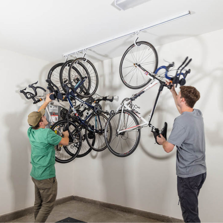 Ceiling Can You Hang Bikes From Their Wheels Garage Ceiling Hooks