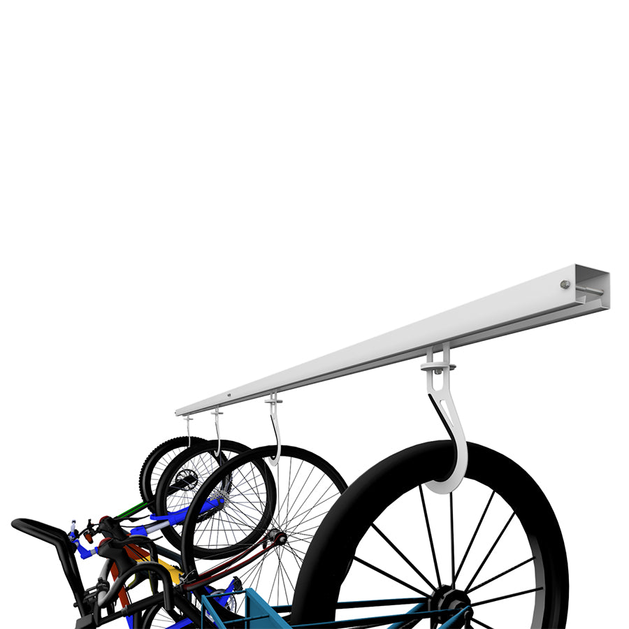 EZ Garage Storage Bike Slide Pro Loaded Close Up