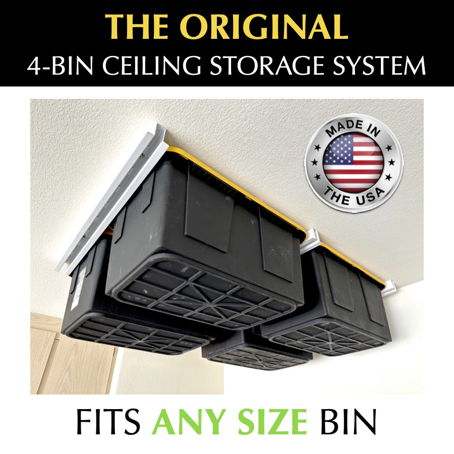 EZ Garage Storage E-Z Glide Bin Slide Overhead Storage System The Original