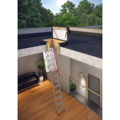 Fakro LML Lux Loft Ladder with the roof hatch