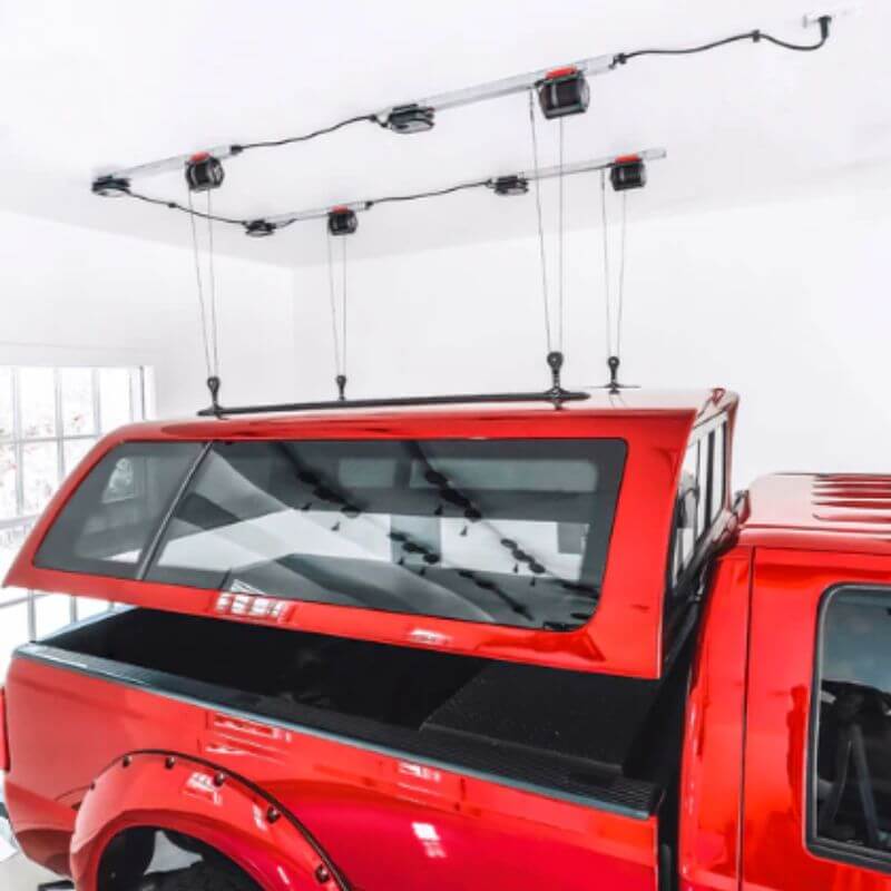 Garage Smart Hard Top Lifter Red Truck Cap Hoist