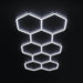 HexGlow 8 Hexagon LED Ceiling Panel Large Modular Honeycomb Light
