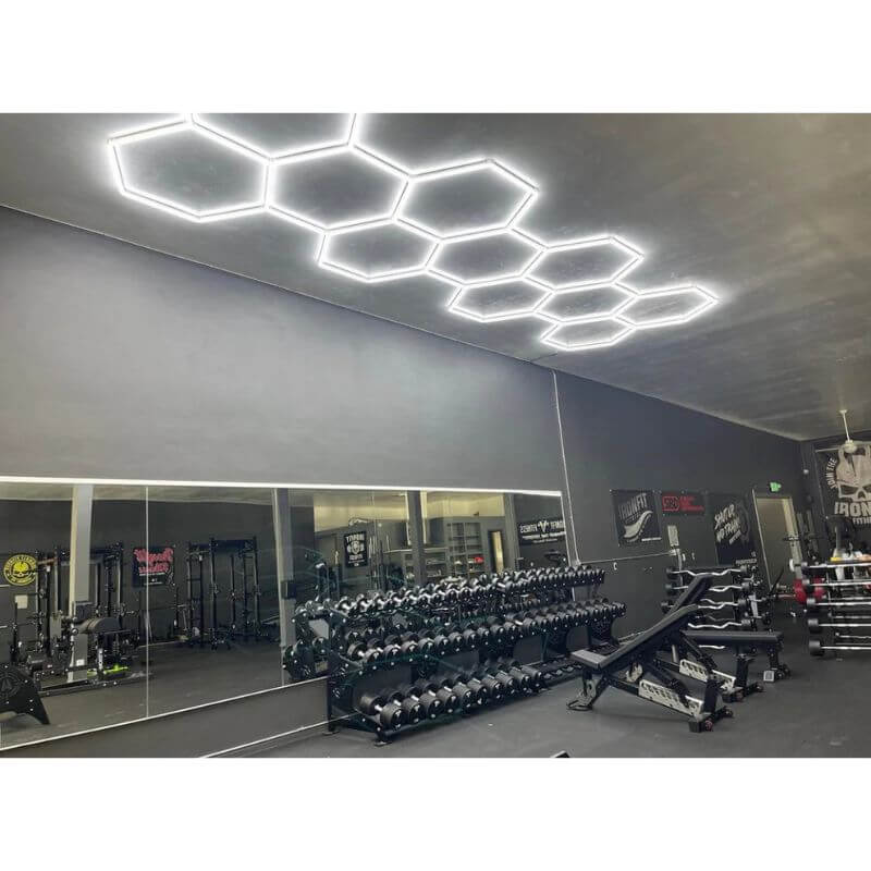 HexGlow Commercial Gym Lighting Kit High Output Hexagon LED System