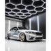 HexGlow Custom Hexagon LED Lighting Kit Modular Geometric Lights for Luxury Detailing Studios
