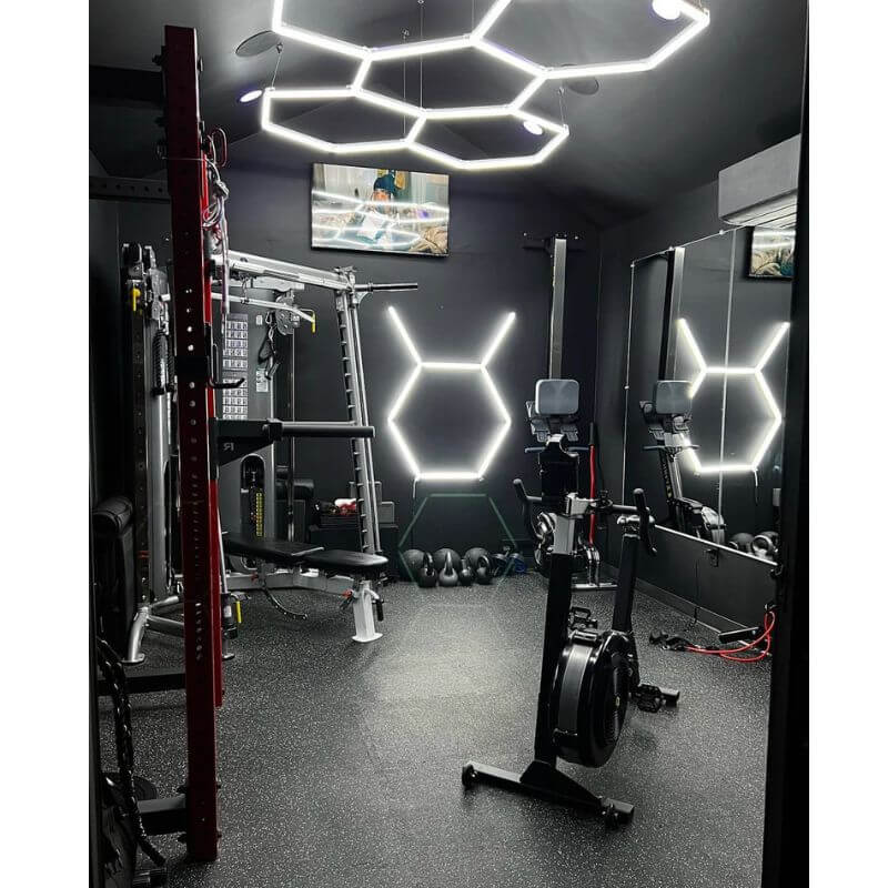 HexGlow Garage Light Panel Custom Wall Ceiling Kit HomeGyms