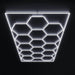 HexGlow Hexagon Garage Lights 15 Hex Kit with Border
