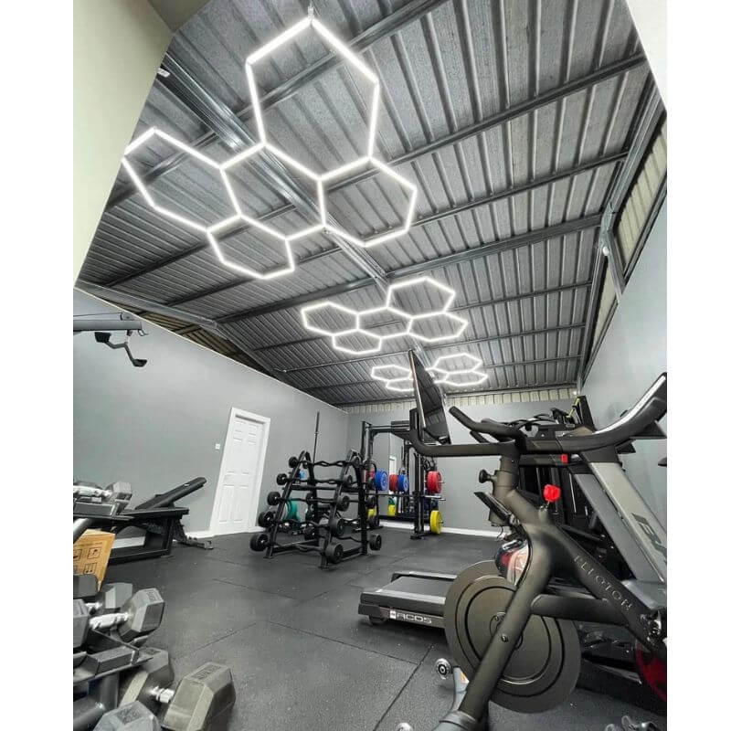 HexGlow Hexagon Garage Lights Gym Lifestyle