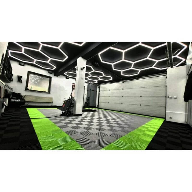 HexGlow Hexagon Garage Lights Ultra Bright LED Workshop Lighting Kit