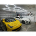 HexGlow Hexagon LED Ceiling Light Standard Grid for Multi Car Garages