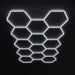 HexGlow Hexagon LED Ceiling Light Large 14 HexGlow Garage Light Panel Kit