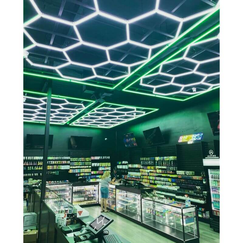 HexGlow Hexagon Light Panel Standard Retail Shop Green Edition