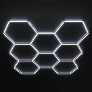 HexGlow LED Lights Large 6500K Cool White Hexagon Ceiling Light Panel