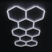 HexGlow LED Lights Large Long Grid Configuration 6500K Daylight White