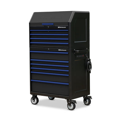 Montezuma Storage 36 IN. X 24 IN. 10-Drawer Rolling Tool Chest and Cabinet Combo Right Angle