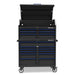 Montezuma Storage 46 IN. X 24 IN. 17-Drawer Rolling Tool Chest and Cabinet Combo Top Open