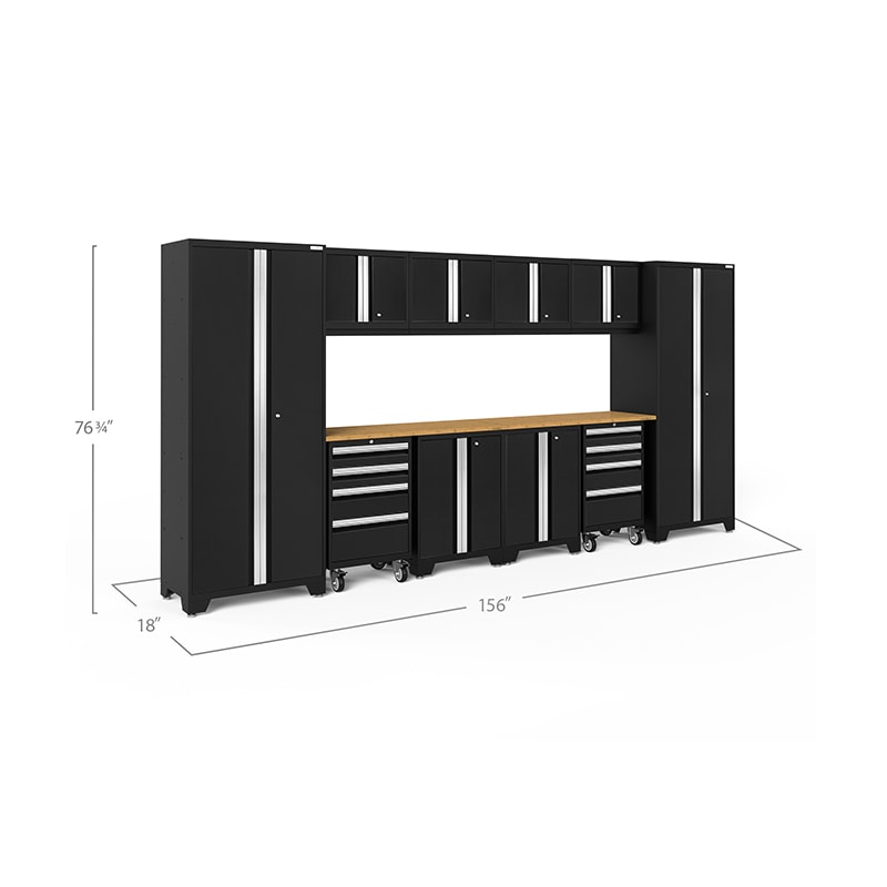 Dimensions Shown For NewAge Bold Series 12 piece Cabinet Set