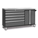 NewAge Bold Series Project Center - Rolling Toolbox/Workbench In Gray/Black With Stainless Steel Worktop