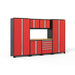 NewAge Pro Series Cabinets 7 PC Tool Drawer Red Bamboo Top