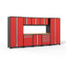 NewAge Pro Series Cabinets 9 PC Tool Drawer And Multi-Cabinet Red Bamboo Top