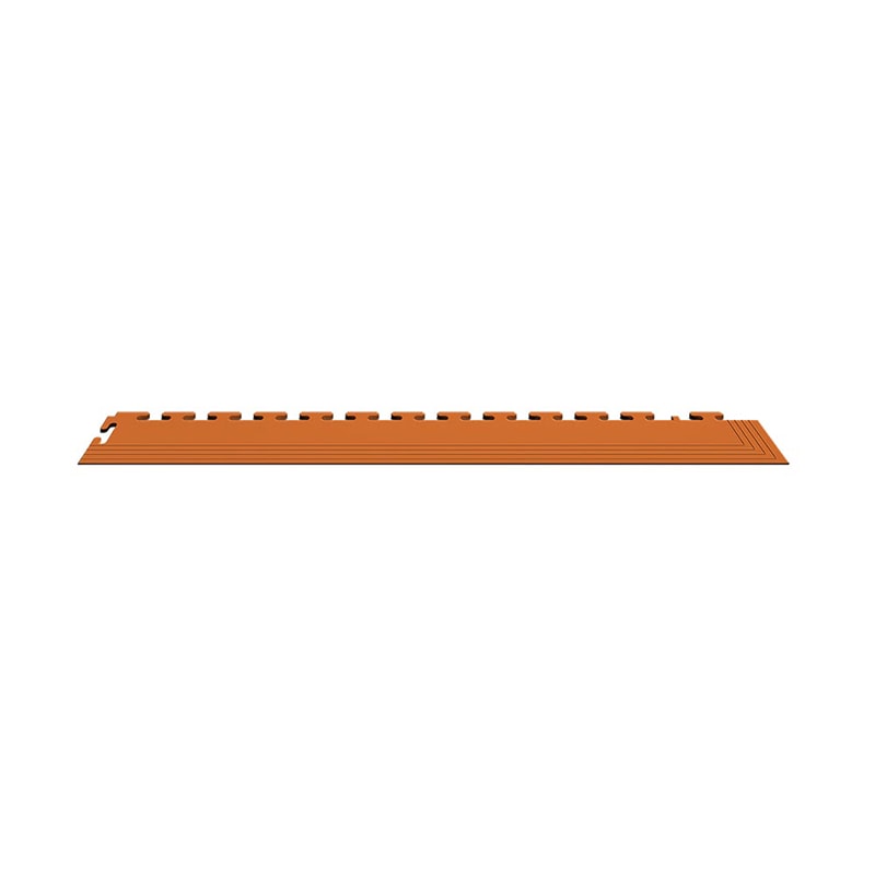 Perfection Floor Tile 5mm Commercial Interlocking Floor Corner In Orange