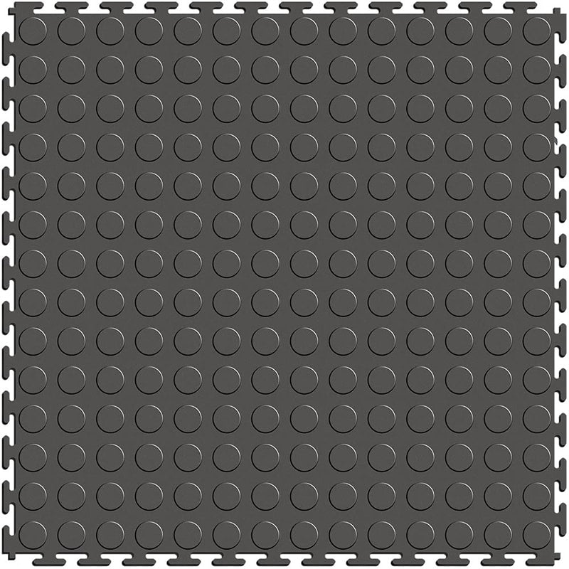 Perfection Floor Tile 5mm Interlocking Coin Floor In Dark Gray