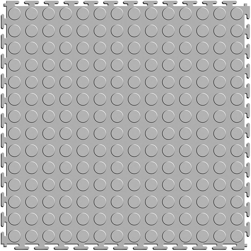 Perfection Floor Tile 5mm Interlocking Coin Floor In Light Gray