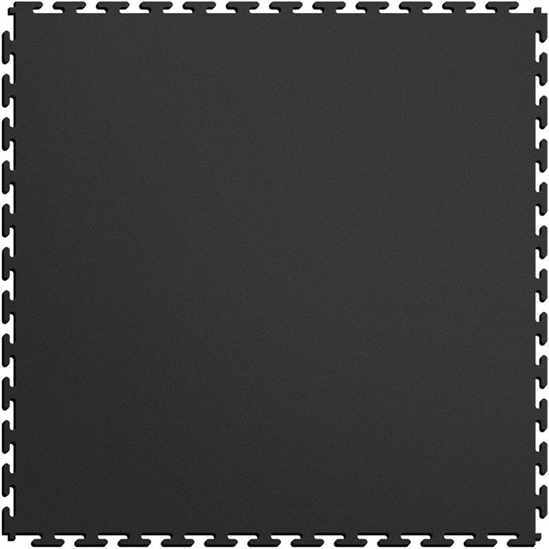 Perfection Floor Tile 5mm Commercial Interlocking Floor Tile In Black