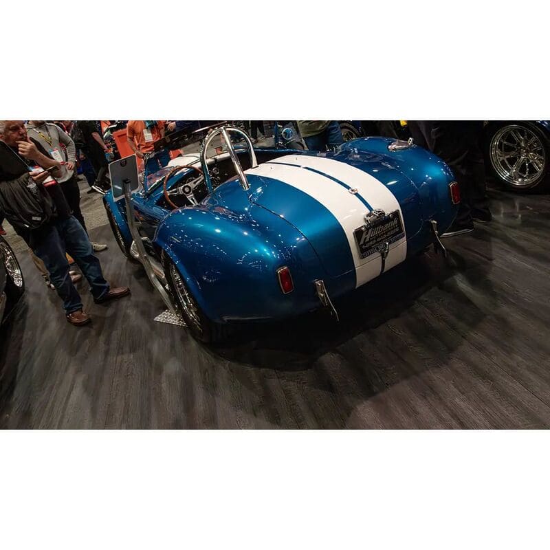 RaceDeck Floor Charred Oak Garage Tiles charred oak superformance sema booth