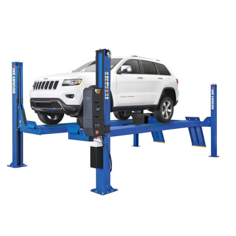 Rotary SMO14 Open Front 4 Post Car Lift — Open Door Garage