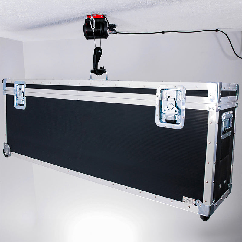 SmarterHome MyLifter Basic Lifter Retractable Storage Lift Heavy Road Case Side Angle