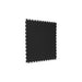 Black SupraTile coin pattern PVC garage floor tile with T-Joint interlocking edges