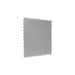 Light Gray SupraTile coin pattern PVC garage floor tile with T-Joint interlocking edges