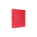Red SupraTile coin pattern PVC garage floor tile with T-Joint interlocking edges