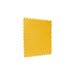 Yellow SupraTile coin pattern PVC garage floor tile with T-Joint interlocking edges