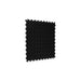 Black SupraTile diamond plate PVC garage floor tile with dovetail interlocking edges