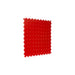 Red SupraTile diamond plate PVC garage floor tile with dovetail interlocking edges