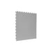 Light Gray SupraTile leather finish PVC garage floor tile with hidden dovetail interlocking edges