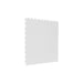 White SupraTile leather finish PVC garage floor tile with hidden dovetail interlocking edges