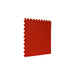 Red SupraTile slate pattern PVC garage floor tile with hidden dovetail interlocking edges