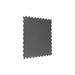 Dark Gray SupraTile textured PVC garage floor tile with dovetail interlocking edges