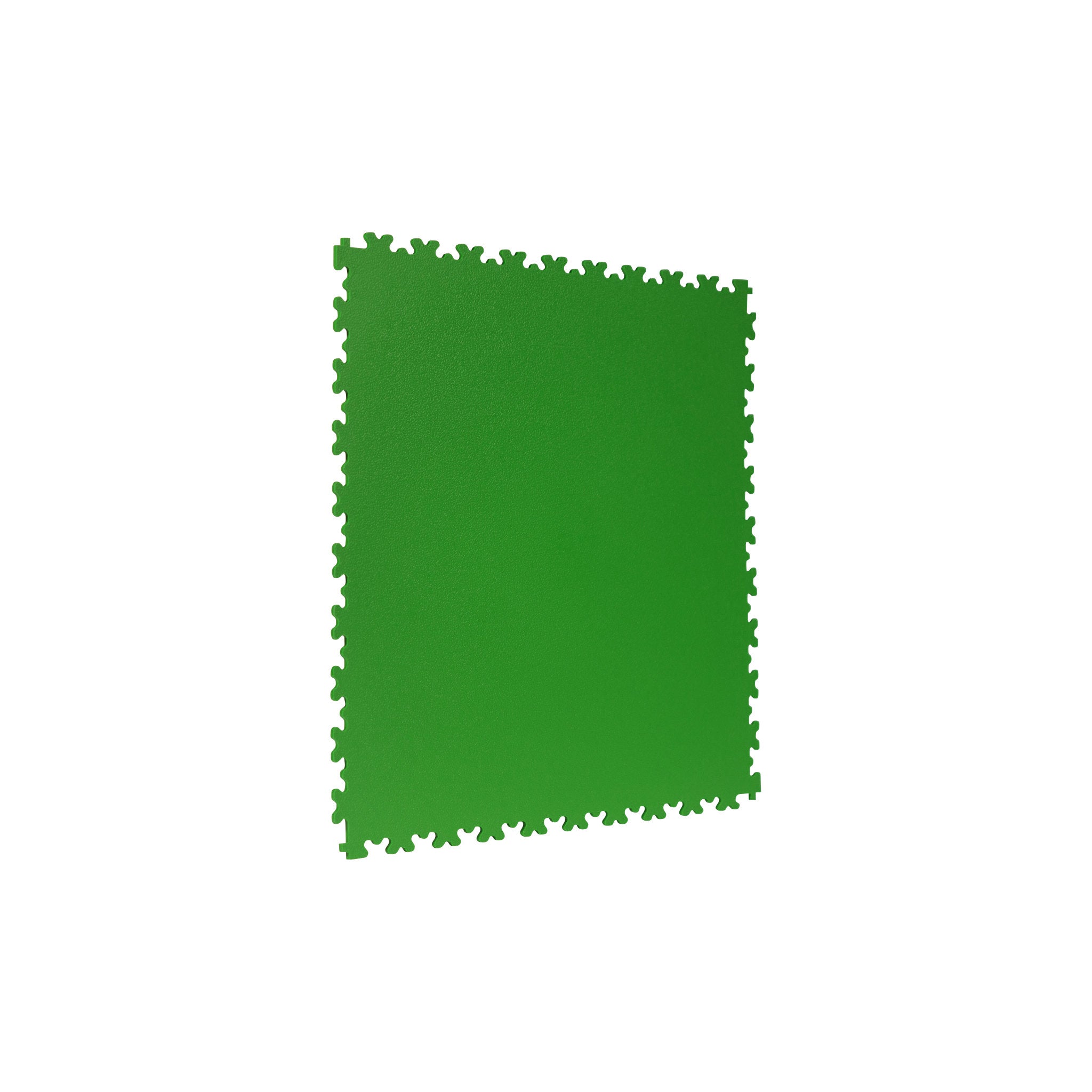 Forrest Green SupraTile textured PVC garage floor tile with dovetail interlocking edges